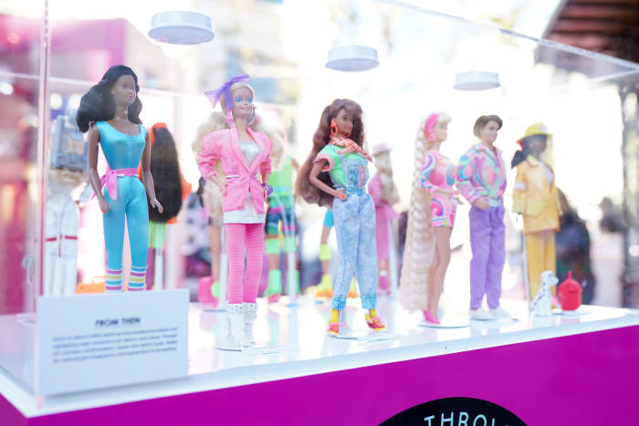 Product on display at the Barbie Truck Totally Throwback Tour Launch at The Grove on November 01, 2019 in Los Angeles, California.